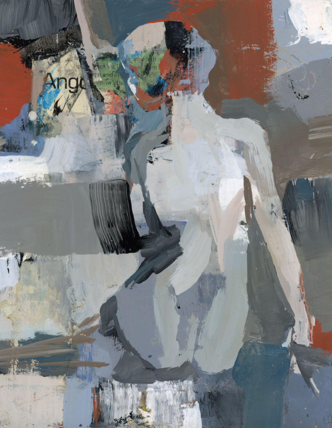 This image features an 8x10 acrylic painting titled "I See Angels," executed on a 0.5-inch deep wooden panel.