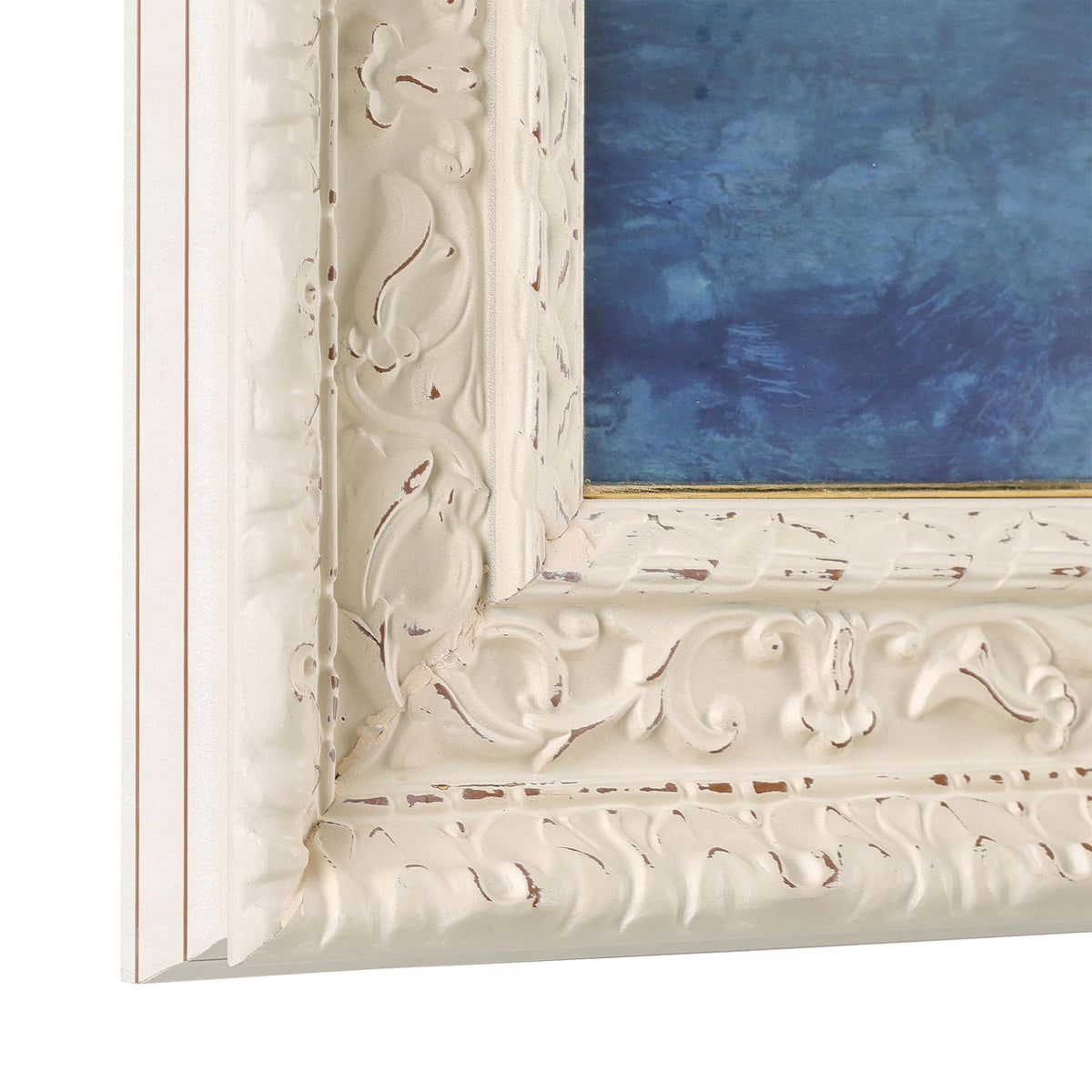 Windows of Cadaqués Small | Ornate Off-White Frame by Donna Weathers (John-Richard)