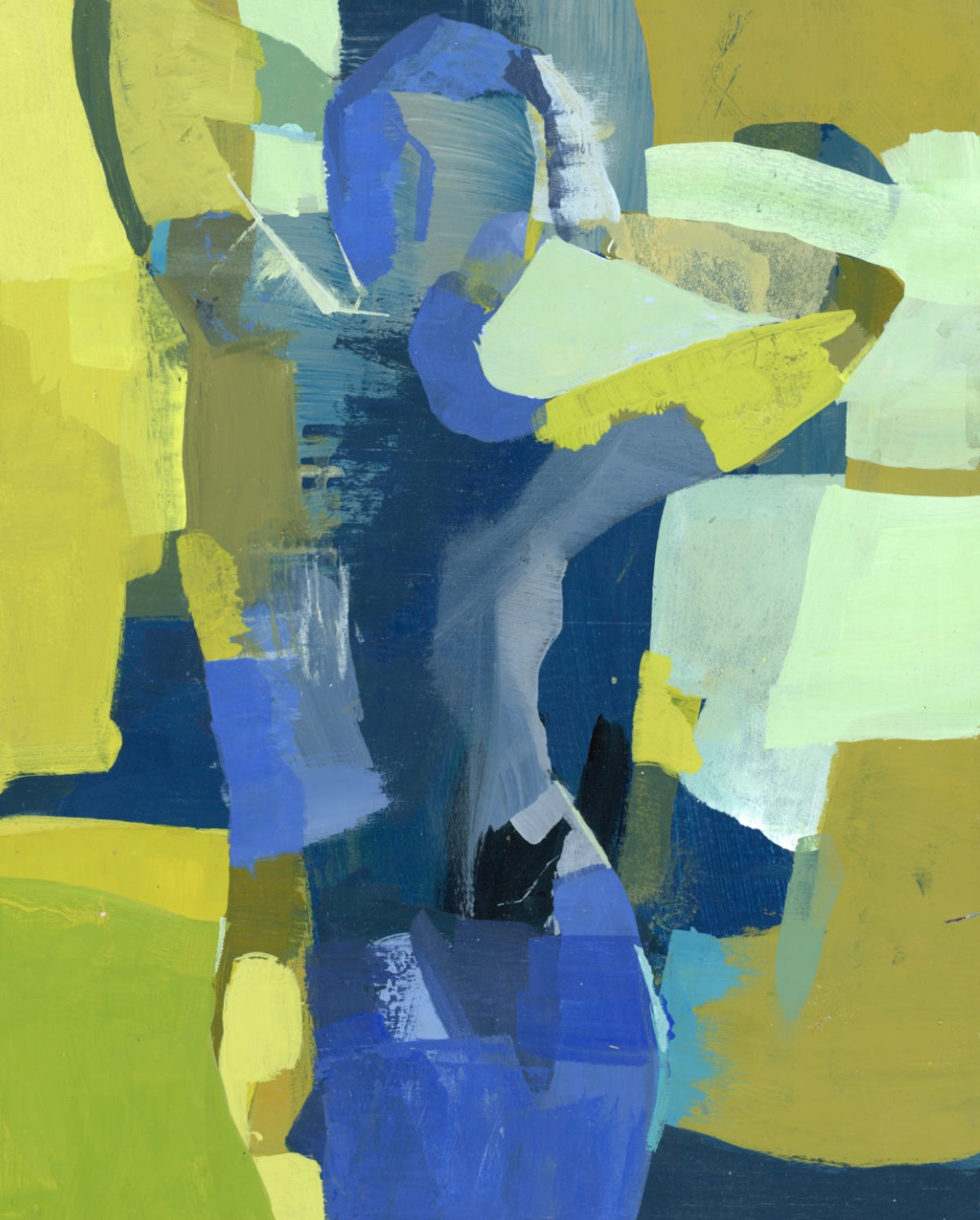 Abstract nude female figure