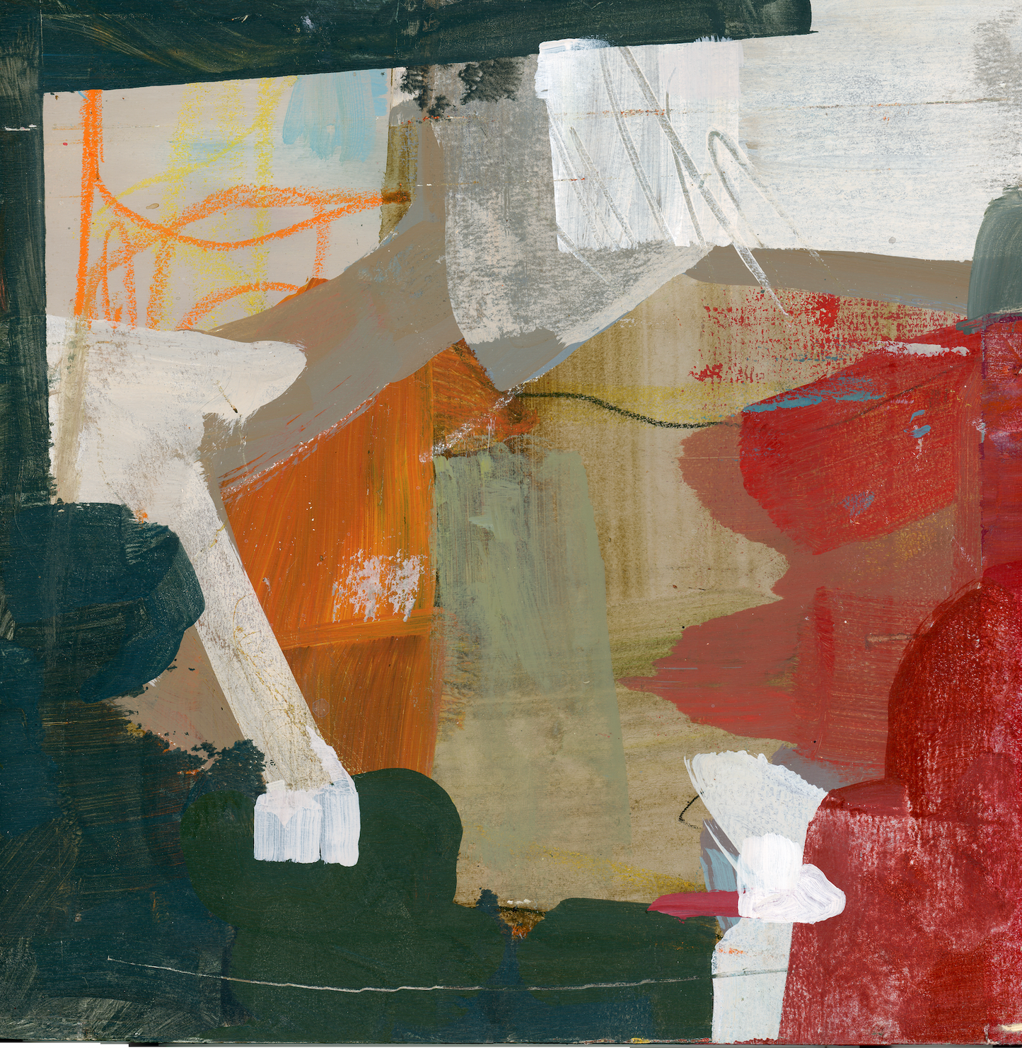 Terra Flux - Limited Edition Abstract White Aluminum Art Print