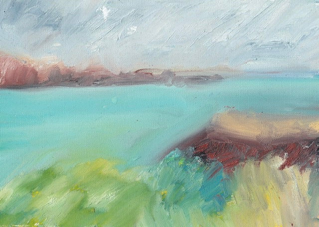 Menorca Seascape in Oil Sticks