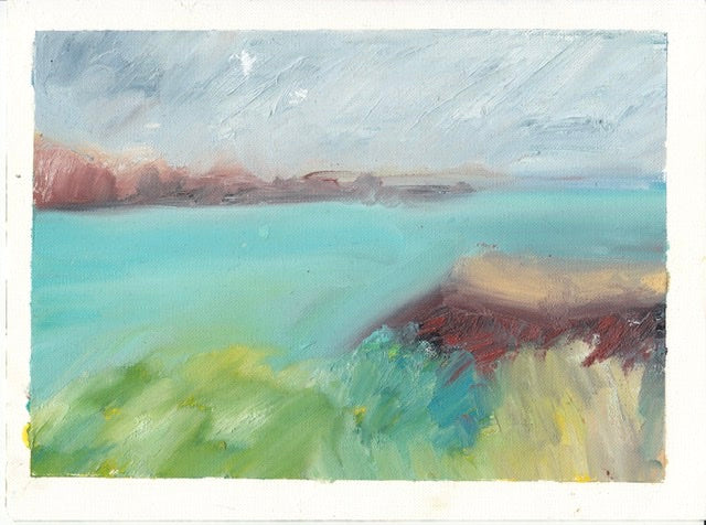 Menorca Seascape in Oil Sticks