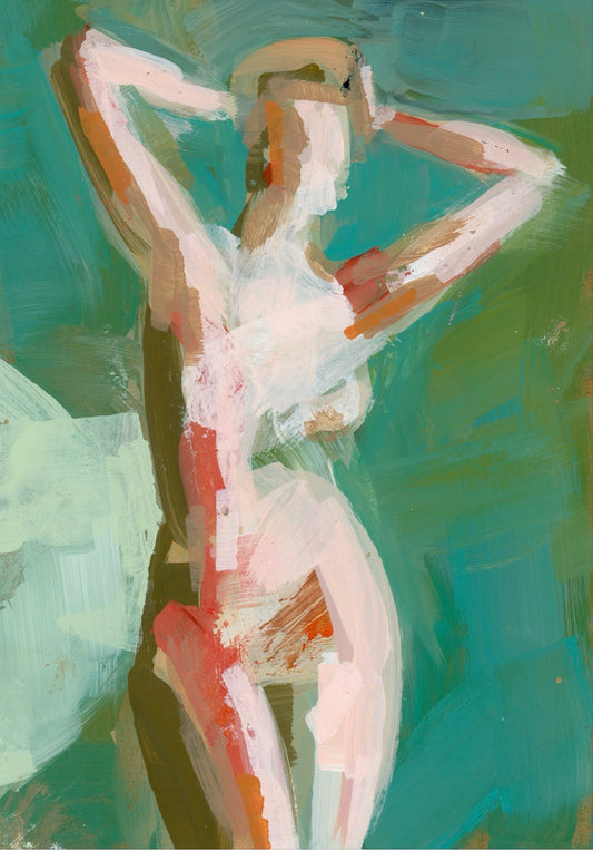 Oh My Brownish Hair 4.75x6.5 Fine Art Print on Canvas