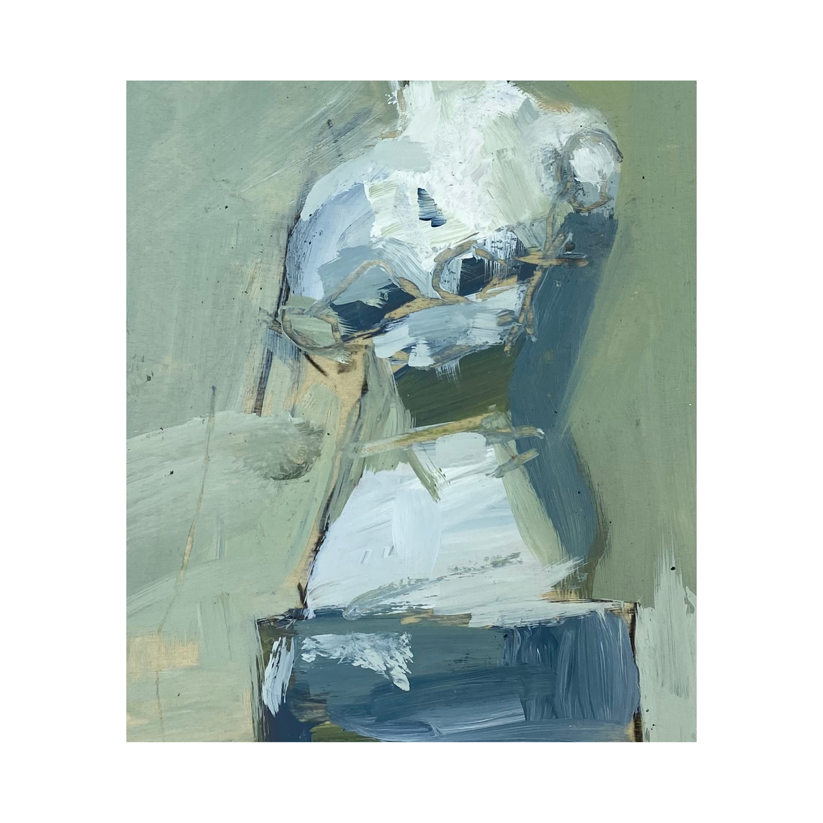 Blue Green Venus 9x12 Fine Art Print on Canvas