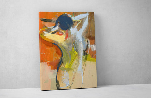 Abstract figure painting