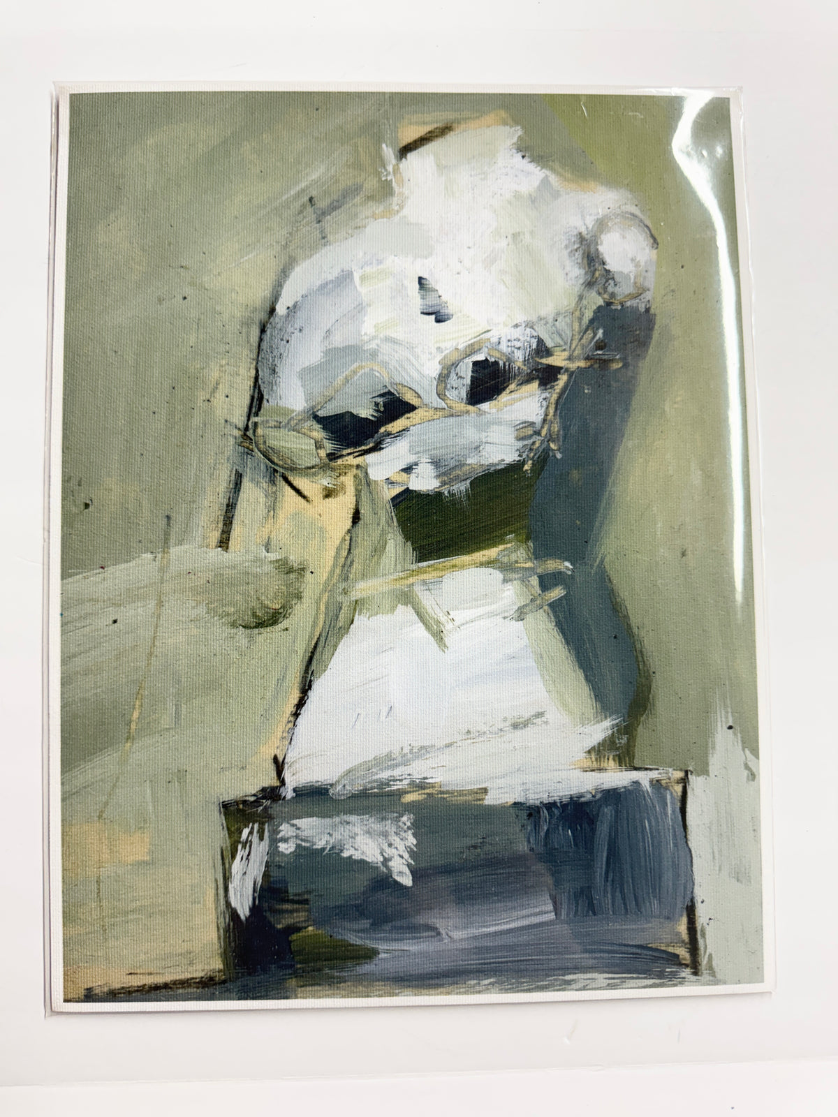 Blue Green Venus 9x12 Fine Art Print on Canvas
