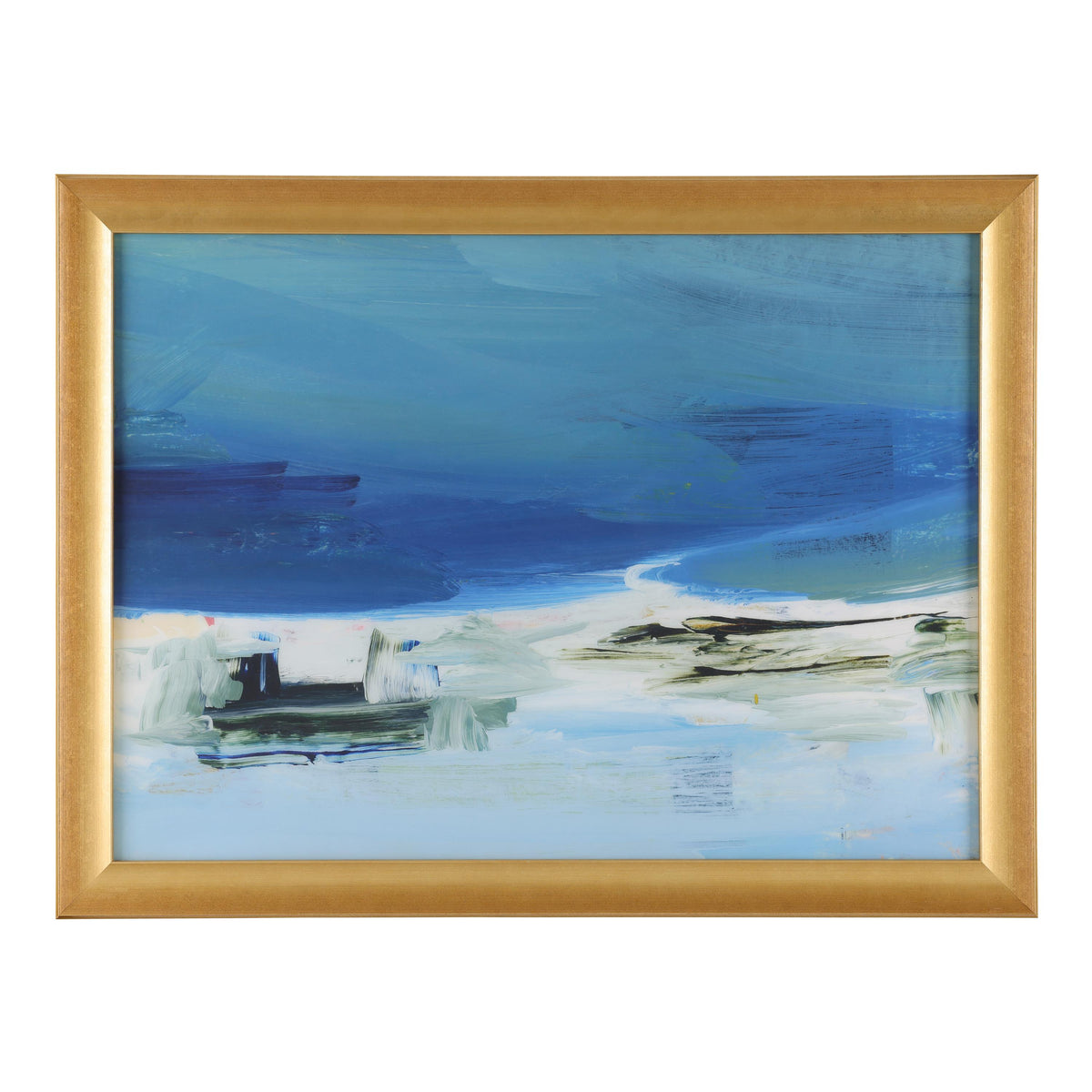 Shoreline Scuff, Small, Gold Gallery Frame by Donna Weathers (John-Richard)