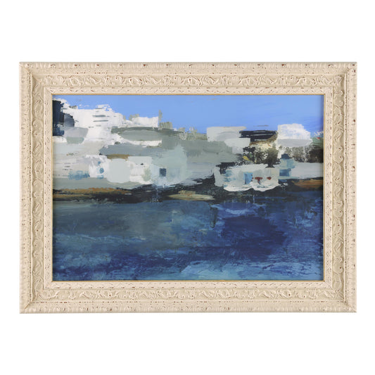 Fragments of the Shore | Small Ornate Off-White Frame by Donna Weathers (John-Richard)