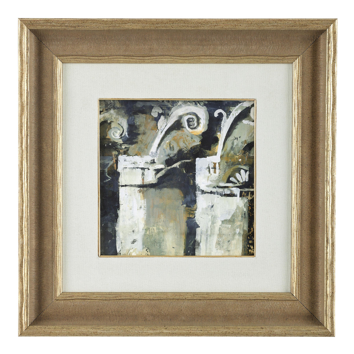 Corinthian Fragment No. 1, Small, Ornate Off-White Frame by Donna Weathers (John-Richard)