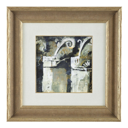 Corinthian Fragment No. 1, Small, Ornate Off-White Frame by Donna Weathers (John-Richard)