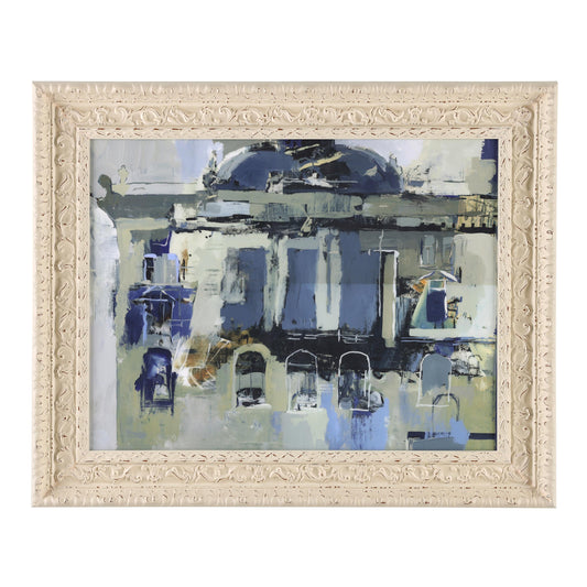 Sketch of the Place, Small, Ornate Off-White Frame by Donna Weathers (John-Richard)