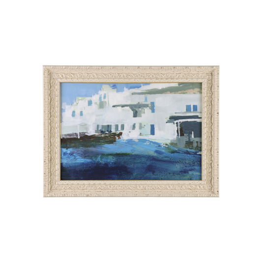 Windows of Cadaqués Small | Ornate Off-White Frame by Donna Weathers (John-Richard)