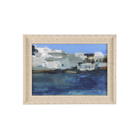 Fragments of the Shore | Small Ornate Off-White Frame by Donna Weathers (John-Richard)