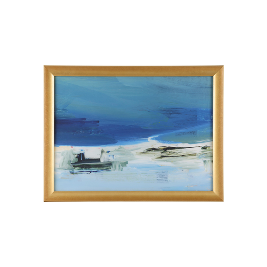 Shoreline Scuff, Small, Gold Gallery Frame by Donna Weathers (John-Richard)