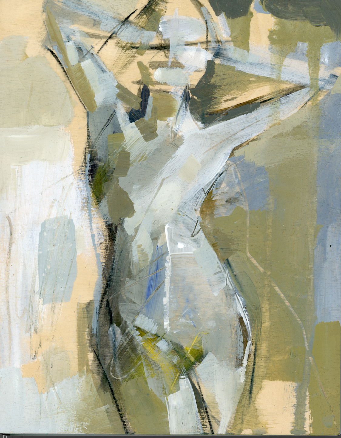birchy nude abstract figure painting