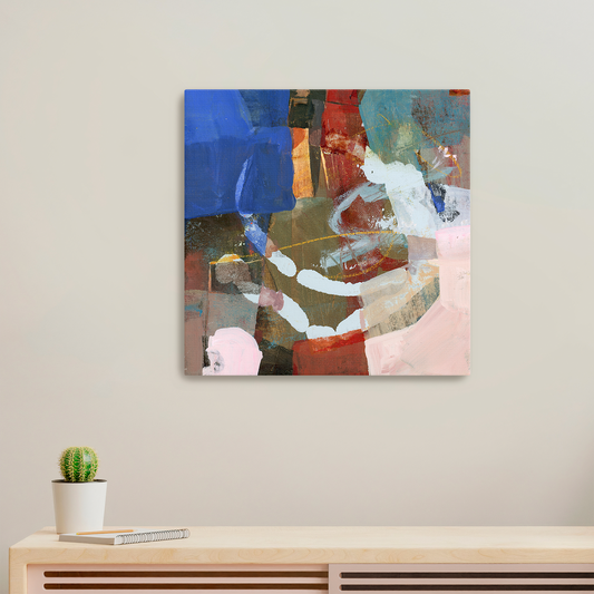 Chromatic Whirl - Limited Edition Abstract White Aluminum Art Print