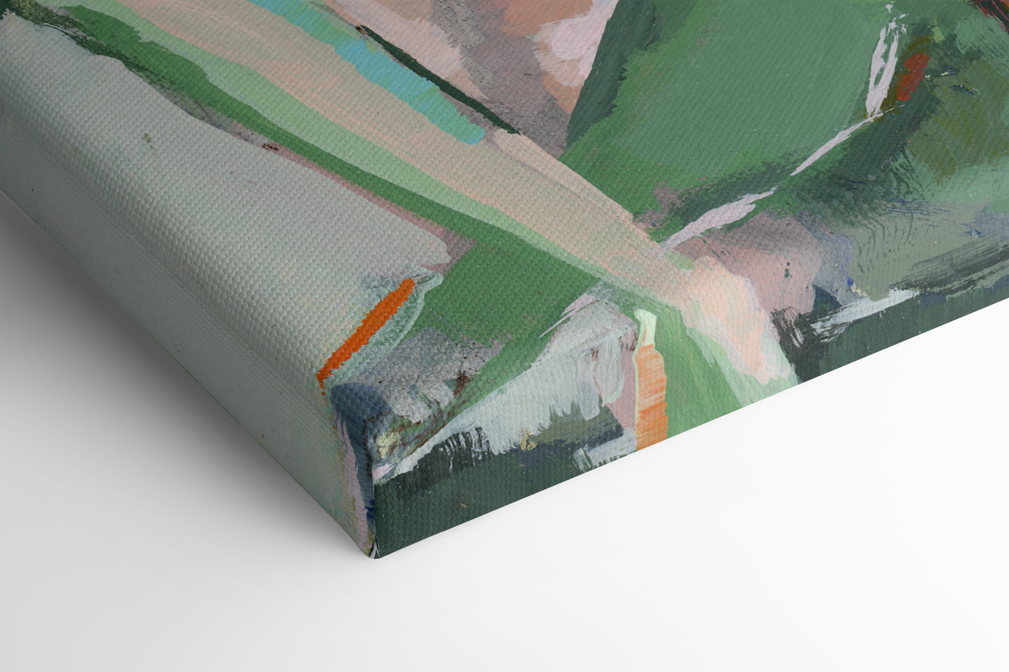 Emerald Balance – Limited Edition Abstract Figure Canvas Art
