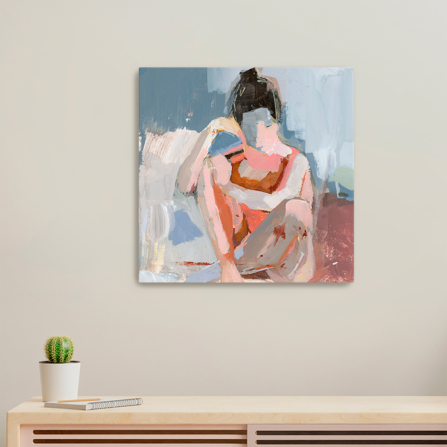 Predicting Angel Limited Edition Abstract White Aluminum Art Print