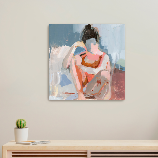 Predicting Angel Limited Edition Abstract White Aluminum Art Print