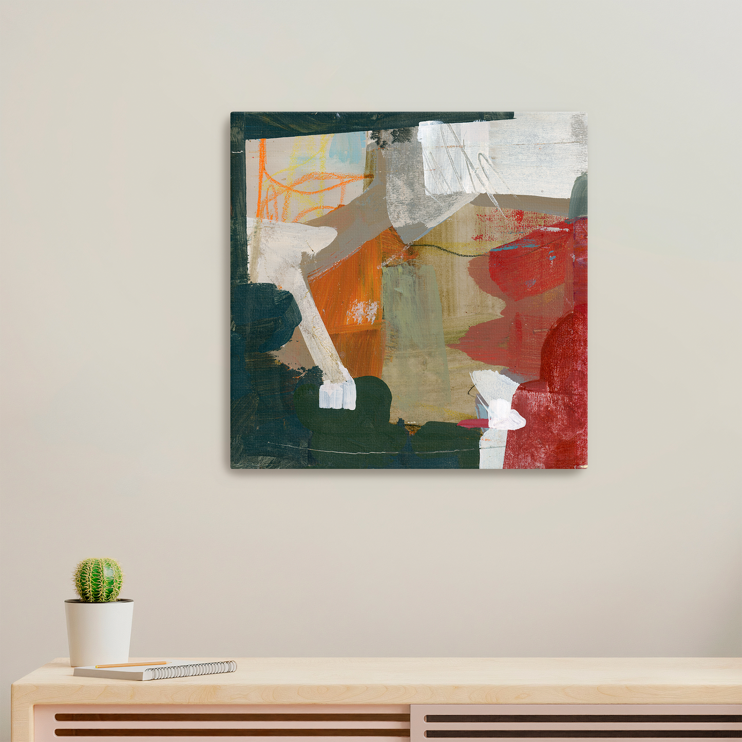 Terra Flux - Limited Edition Abstract White Aluminum Art Print